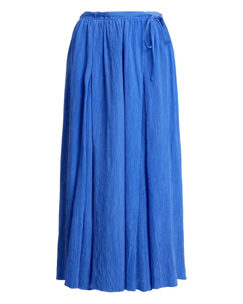 Ralph Lauren Wickelrock in Knitteroptik - Blau Blau