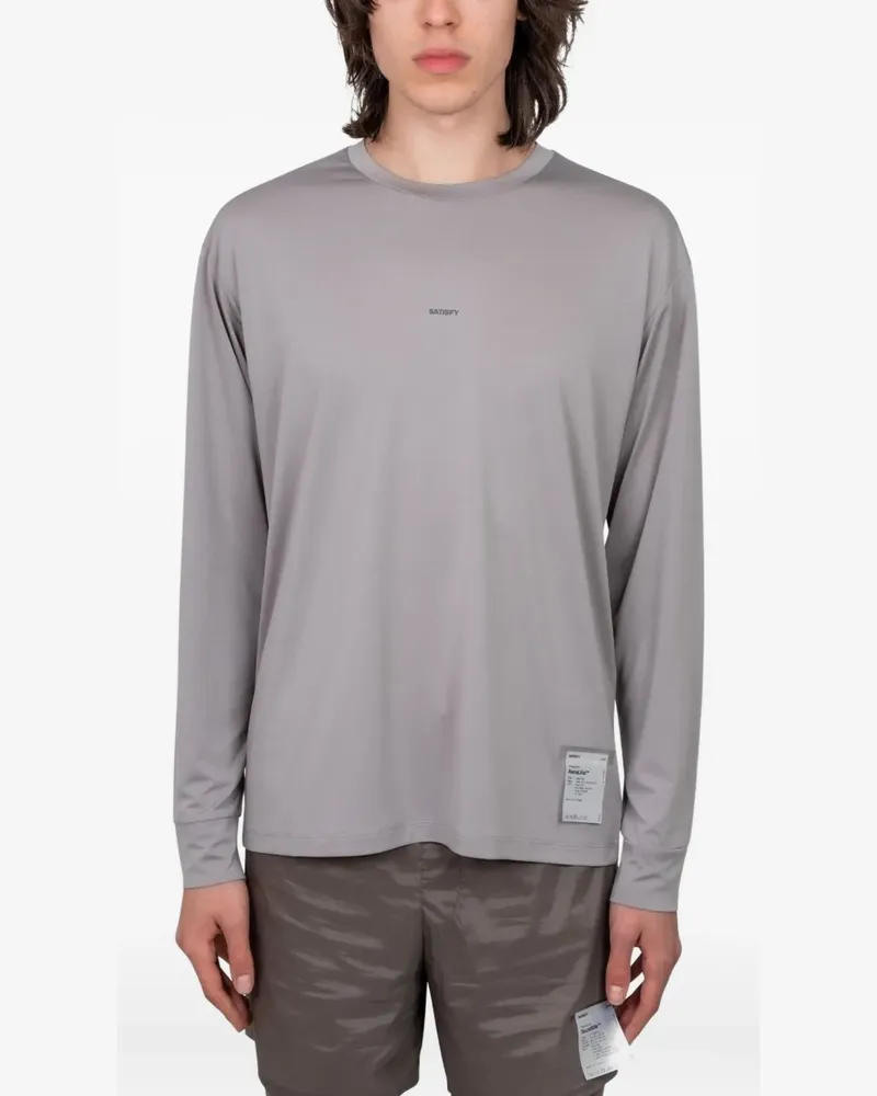 Satisfy AuraLite™ Long Tee T-Shirt - Grau Grau