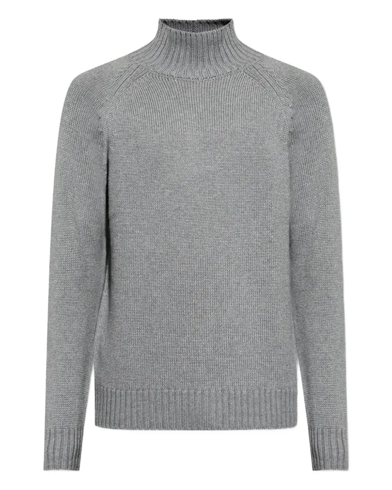 Eleventy Pullover mit Stehkragen - Grau Grau