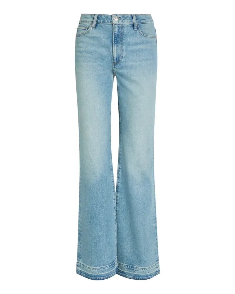 Paige Sofia faded-effect flared-leg jeans - Blau Blau