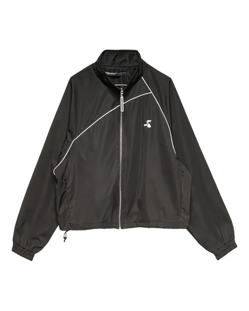 Spencer Badu reflective track jacket - Schwarz Schwarz
