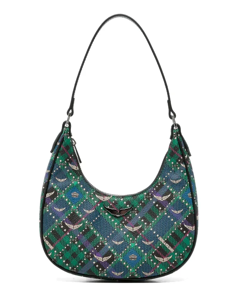 Zadig & Voltaire Karierte Z Night Out Schultertasche - Grün Grün