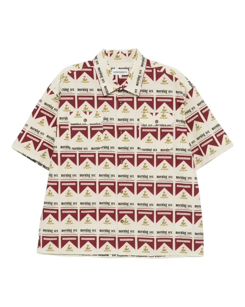 Carne Bollente printed short-sleeve shirt - Nude Nude