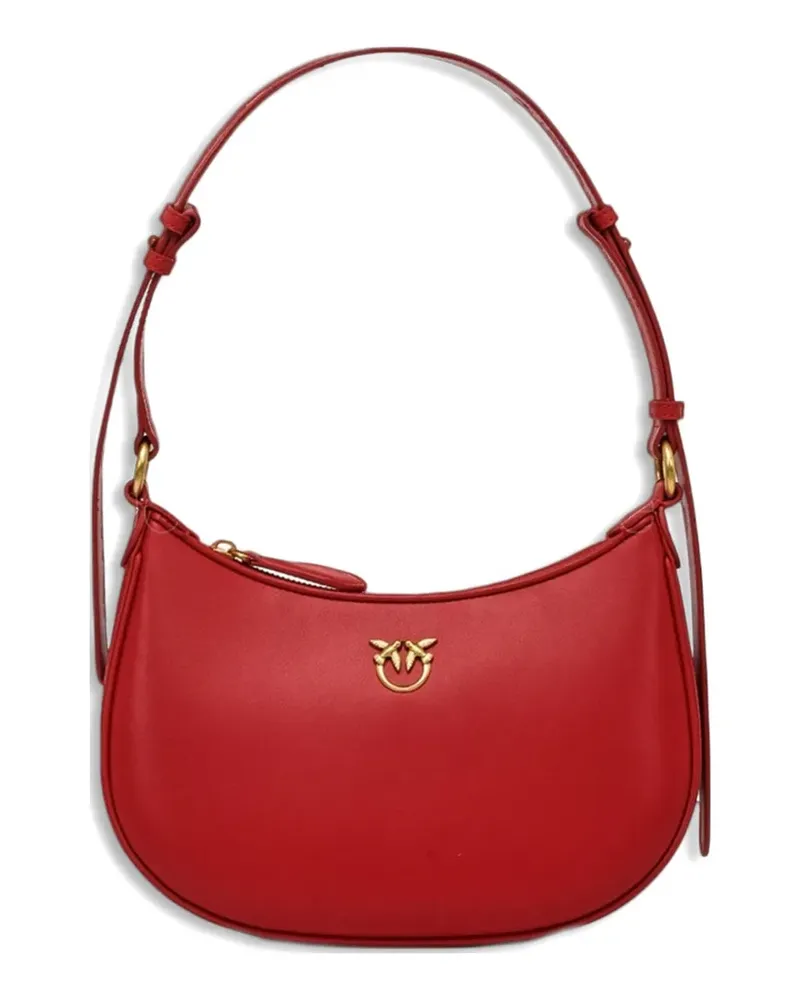 Pinko logo detail shoulder bag - Rot Rot