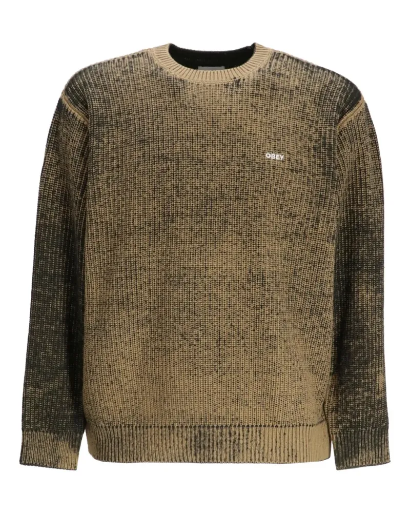 Obey Gerippter Pullover - Braun Braun