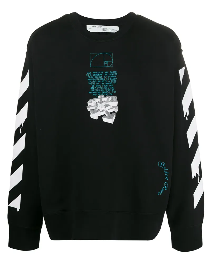OFF-WHITE Dripping Arrows' Sweatshirt - Schwarz Schwarz
