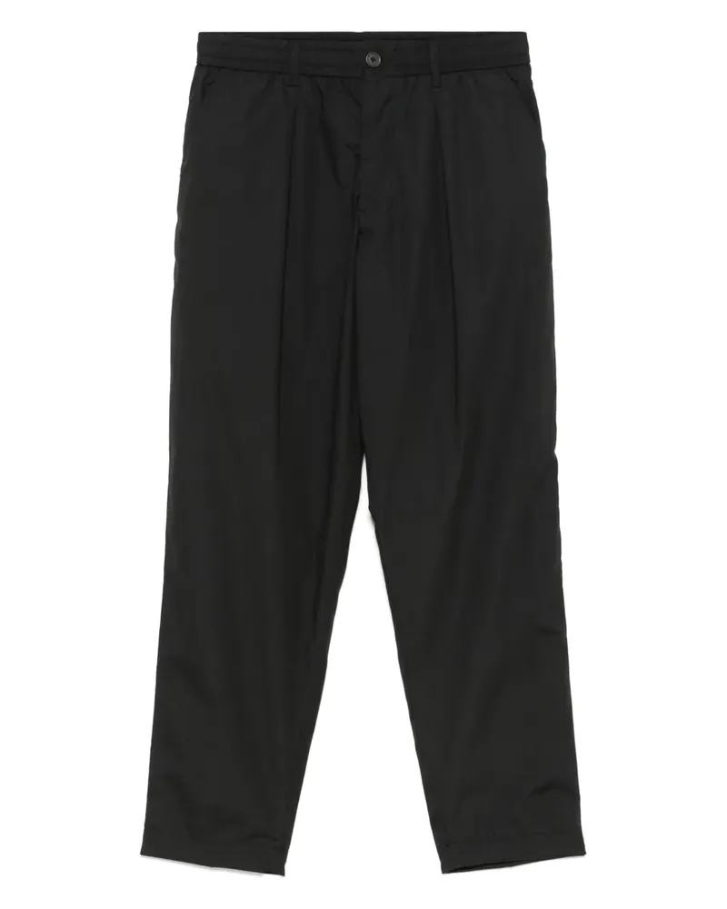 Universal Works Jogginghose mit Falten - Schwarz Schwarz