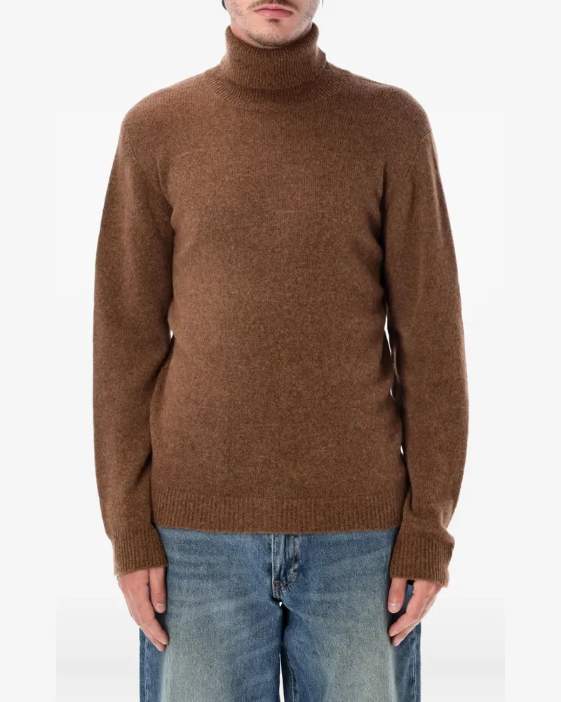 Roberto Collina Gestrickter Rollkragenpullover - Braun Braun