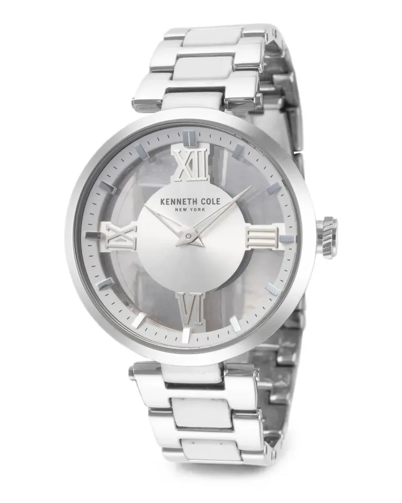 Kenneth Cole Classic Roman Numeral Armbanduhr 32mm - Silber Silber