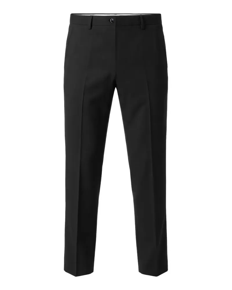 nine:inthe:morning pressed-crease tailored trousers - Schwarz Schwarz