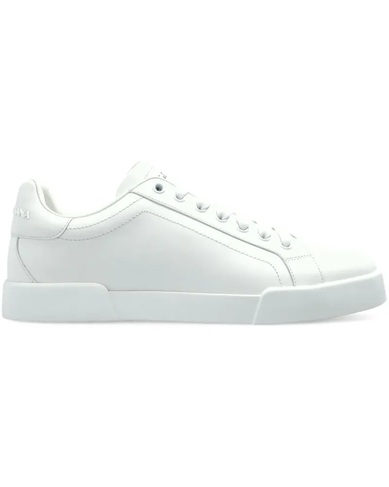 Dolce & Gabbana Sneakers aus Leder - Weiß Weiß