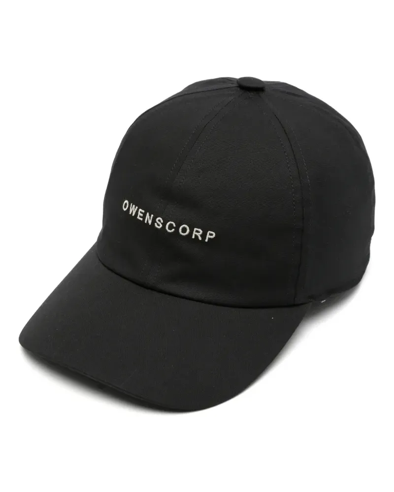 Rick Owens embroidered baseball cap - Schwarz Schwarz