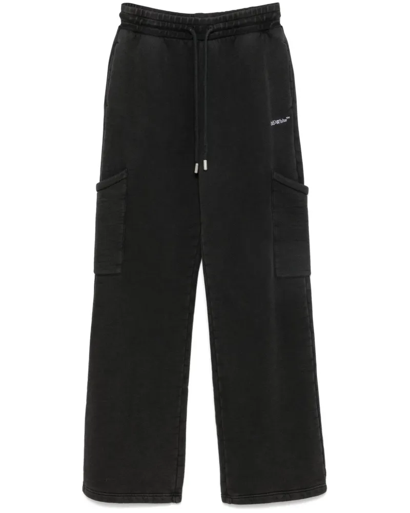 OFF-WHITE Jogginghose mit Cargotaschen - Schwarz Schwarz
