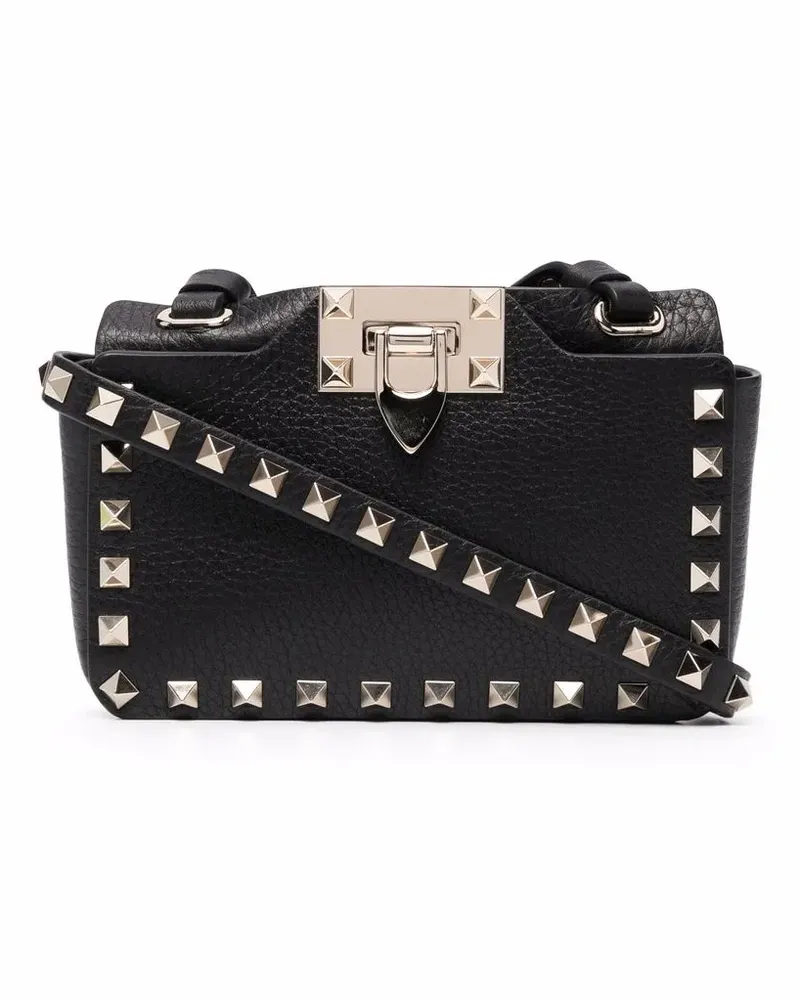 Valentino Garavani Rockstud Schultertasche - Schwarz Schwarz