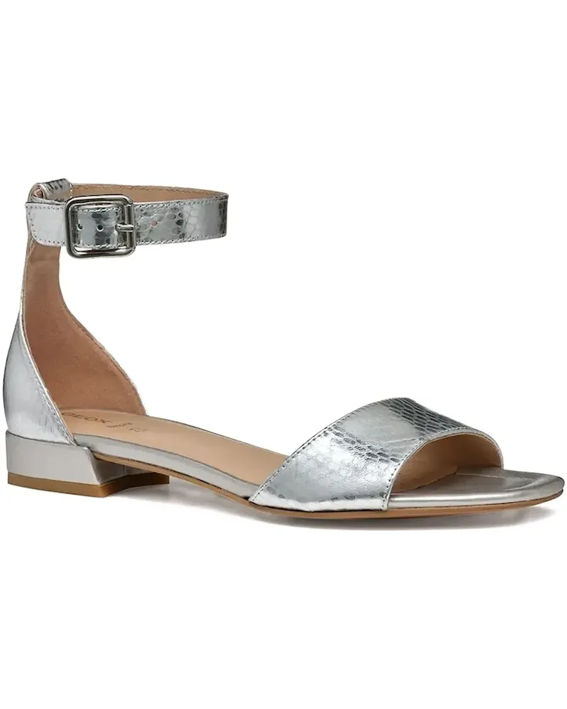 Geox Sandalen mit Schlangen-Effekt - Silber Silber