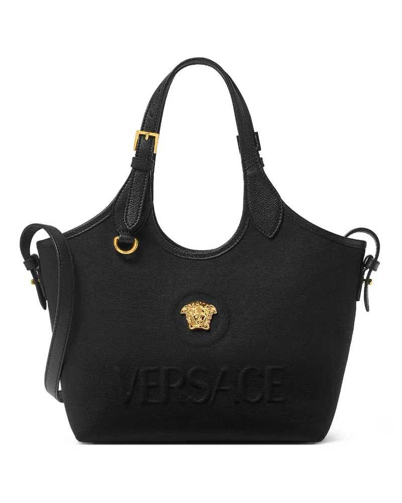 Versace mini Medusa-logo tote bag - Schwarz Schwarz