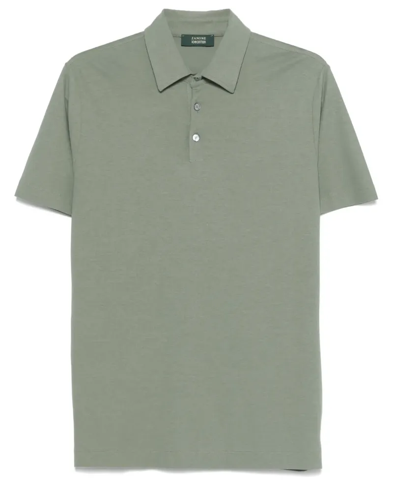 Zanone Klassisches Poloshirt - Grün Grün