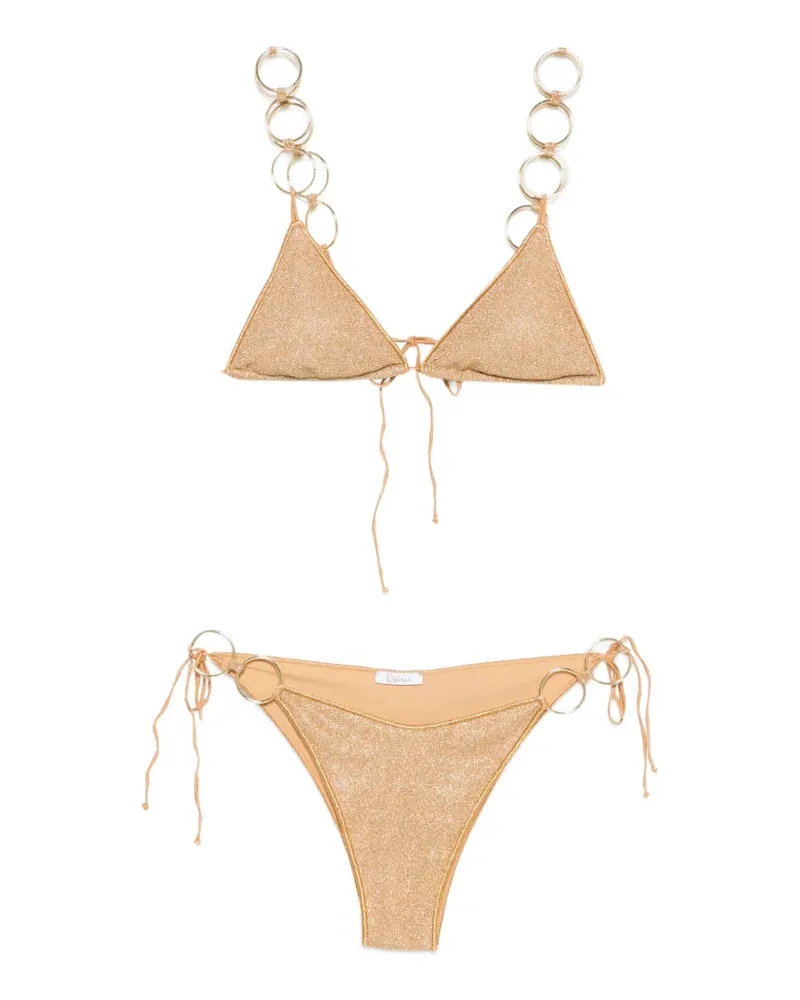 Oséree Lumiere Bikini mit Ring - Gold Gold