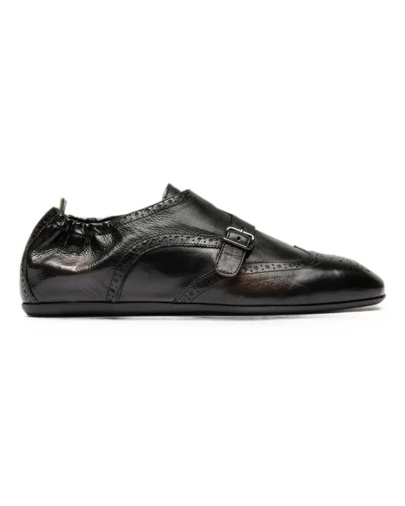 Officine Creative Italia Oxford-Schuhe mit Schnallen - Schwarz Schwarz