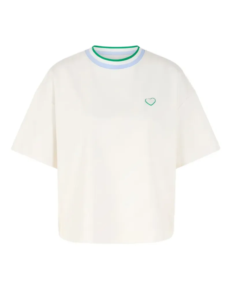 Marc Cain T-Shirt mit Herz - Nude Nude