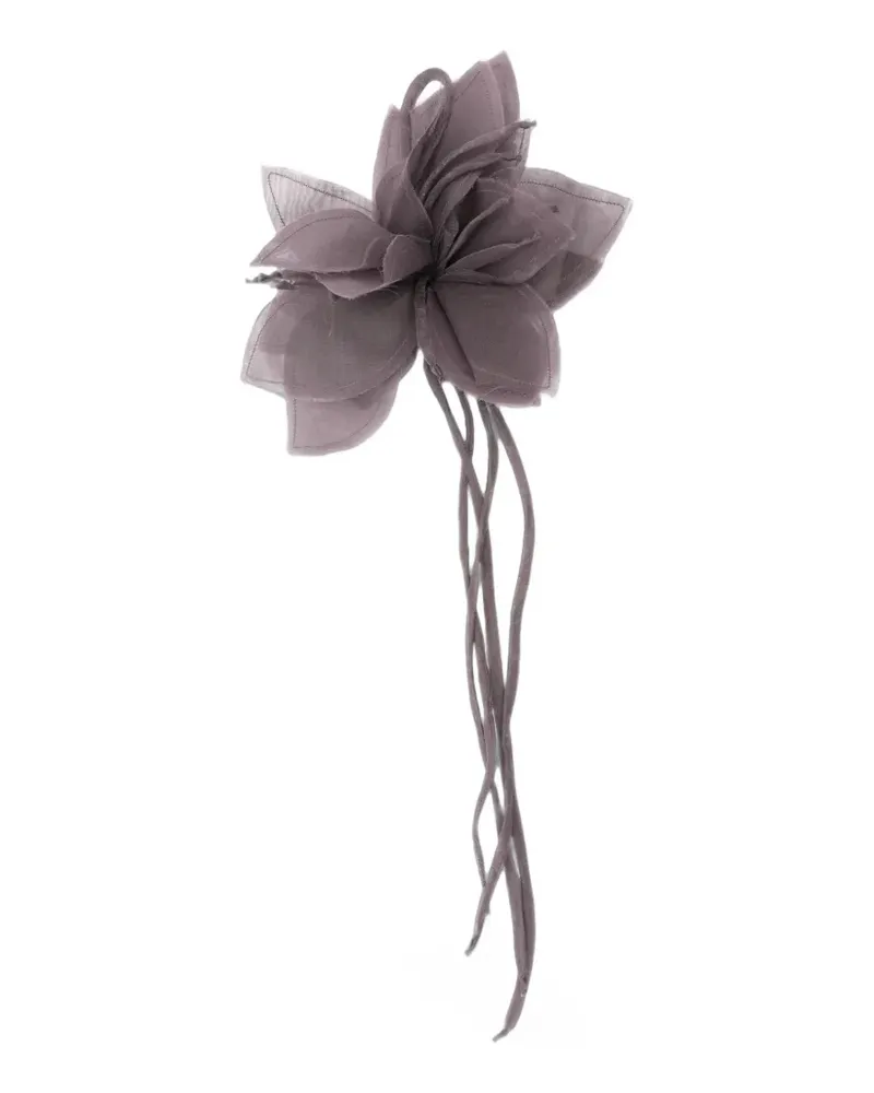 Antonelli Firenze Victoria floral-applique trailing brooch - Violett Violett
