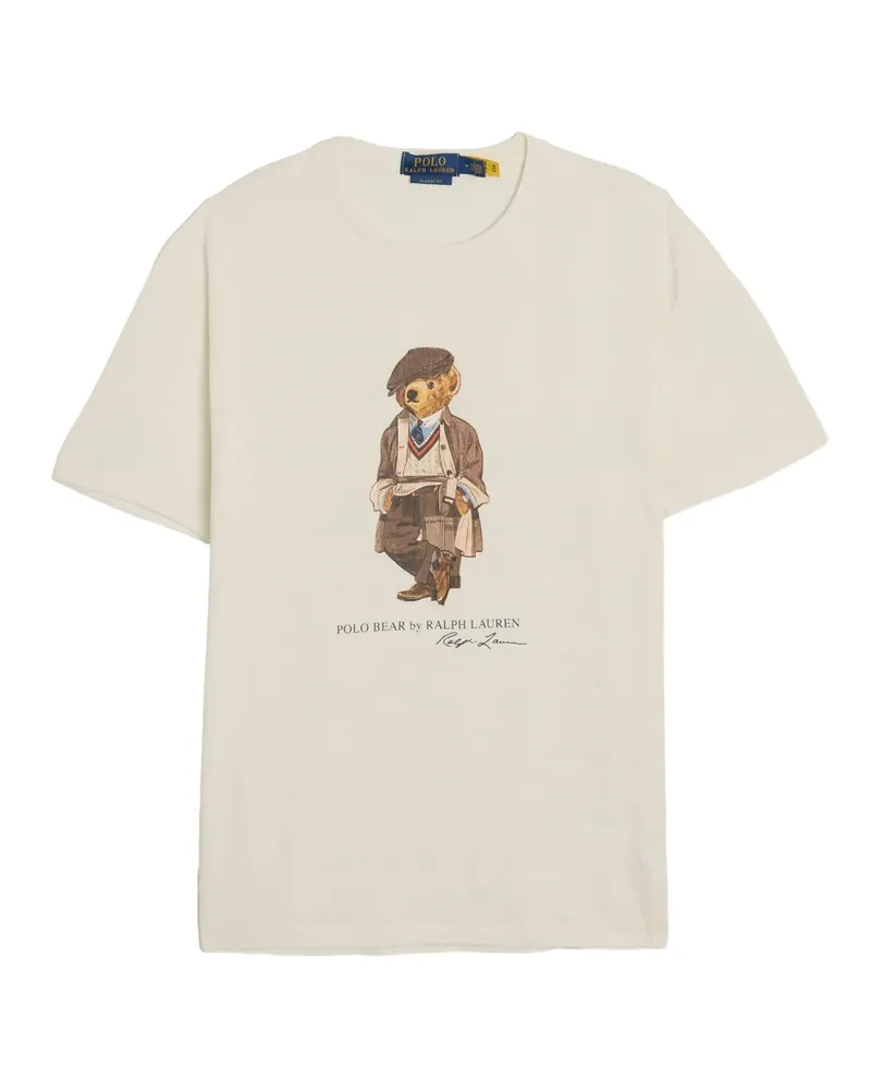 Ralph Lauren T-Shirt mit grafischem Print - Weiß Weiß
