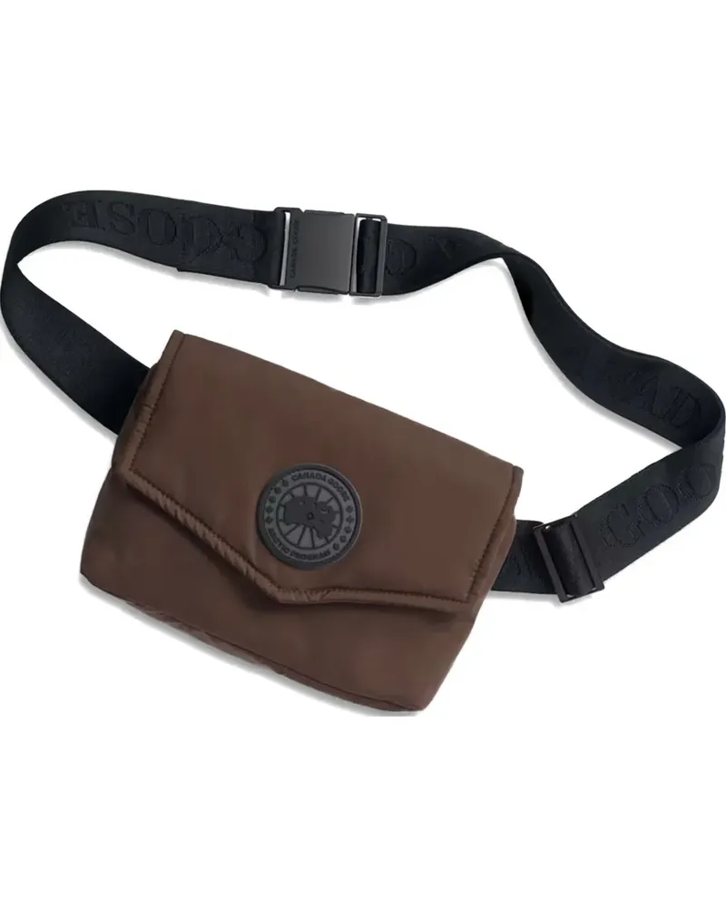Canada Goose logo-patch messenger bag - Braun Braun