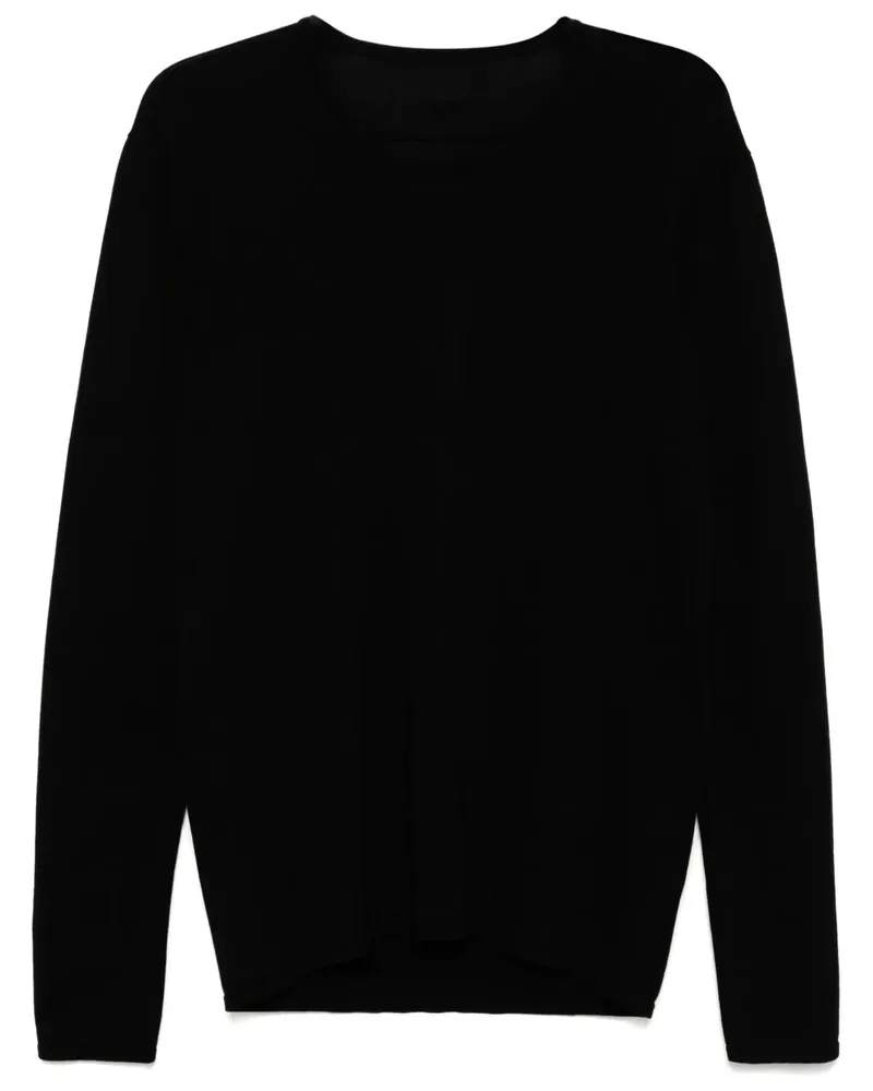 Label Under Construction Pullover mit Rundhalsausschnitt - Schwarz Schwarz