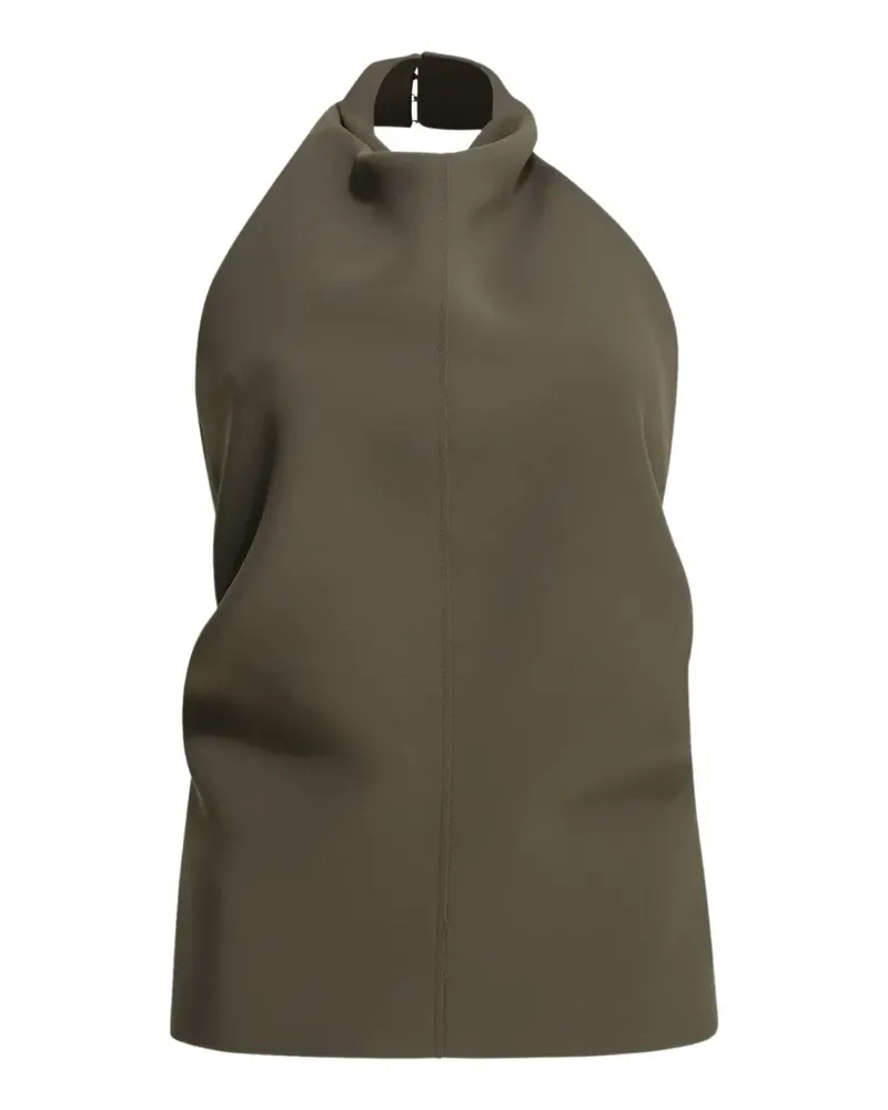 KHAITE Rone halterneck top - Braun Braun