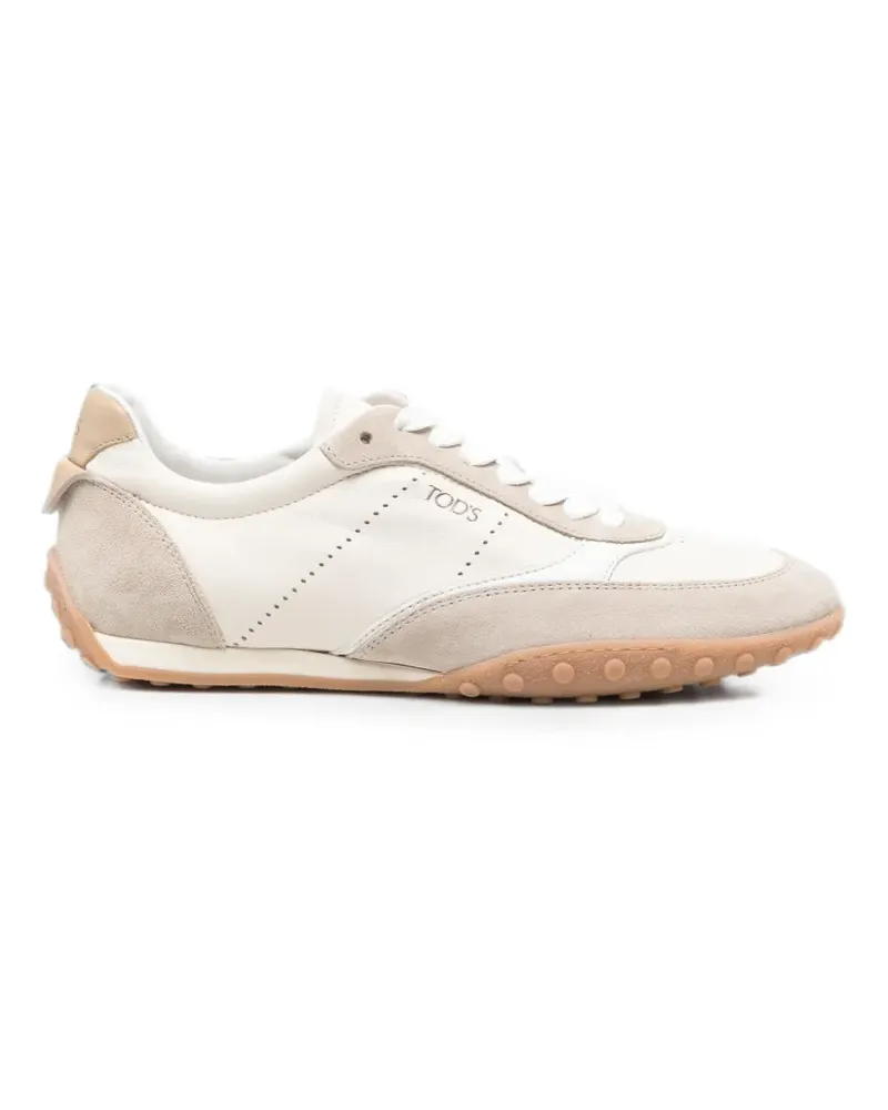 TOD'S suede-panelled sneakers - Weiß Weiß