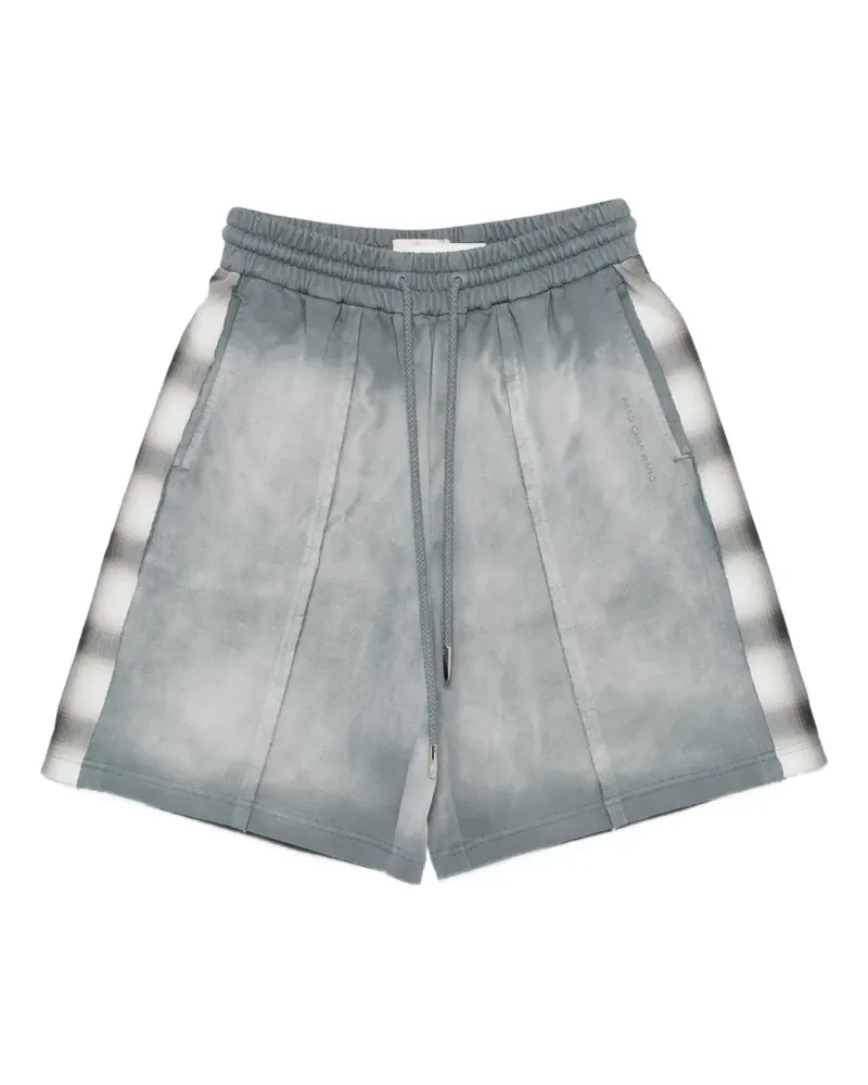 Feng Chen Wang Badeshorts mit karierten Details - Grau Grau