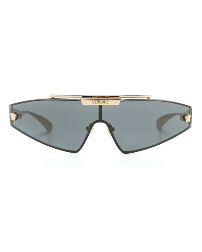 Versace Sonnenbrille mit Oversized-Gestell - Gold Gold