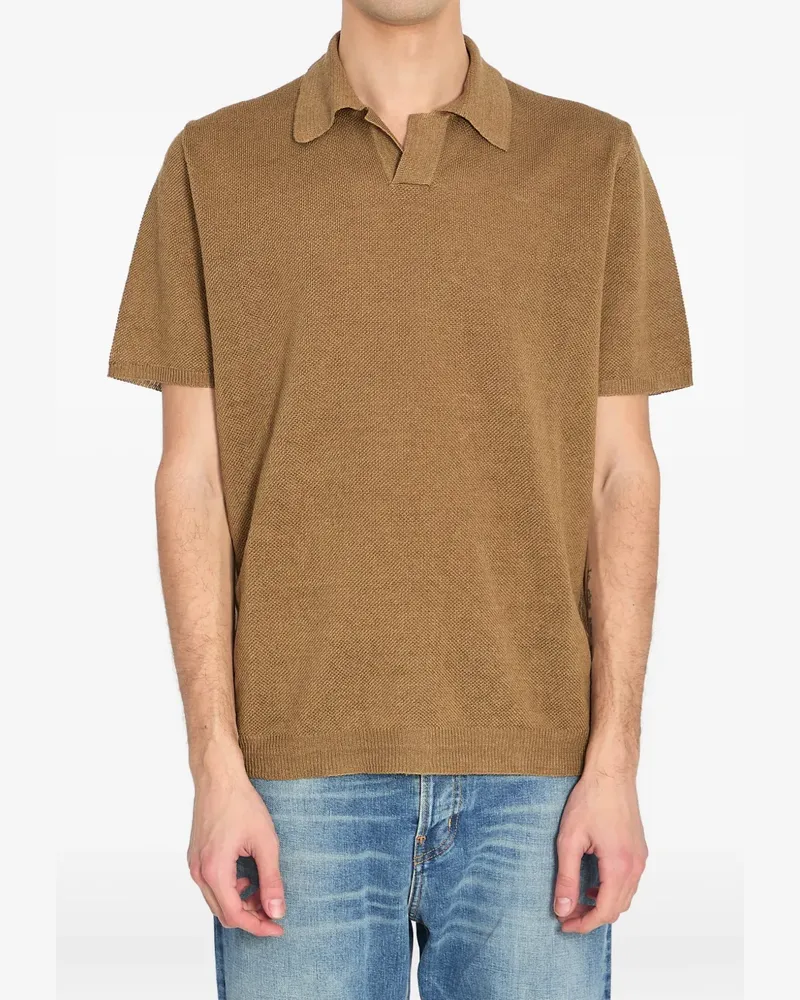 Roberto Collina Geripptes Poloshirt - Grün Grün