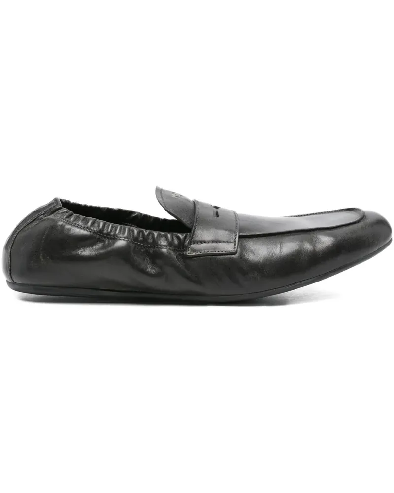 Prada Loafer mit Logo - Schwarz Schwarz