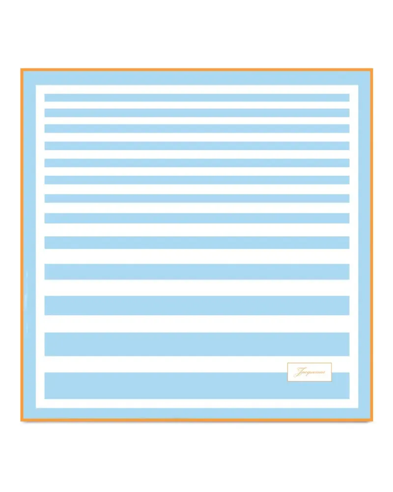 Jacquemus striped scarf - Blau Blau