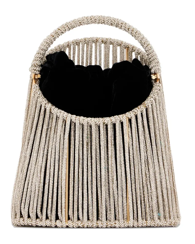 HIBOURAMA crystal-embellished tote bag - Nude Nude