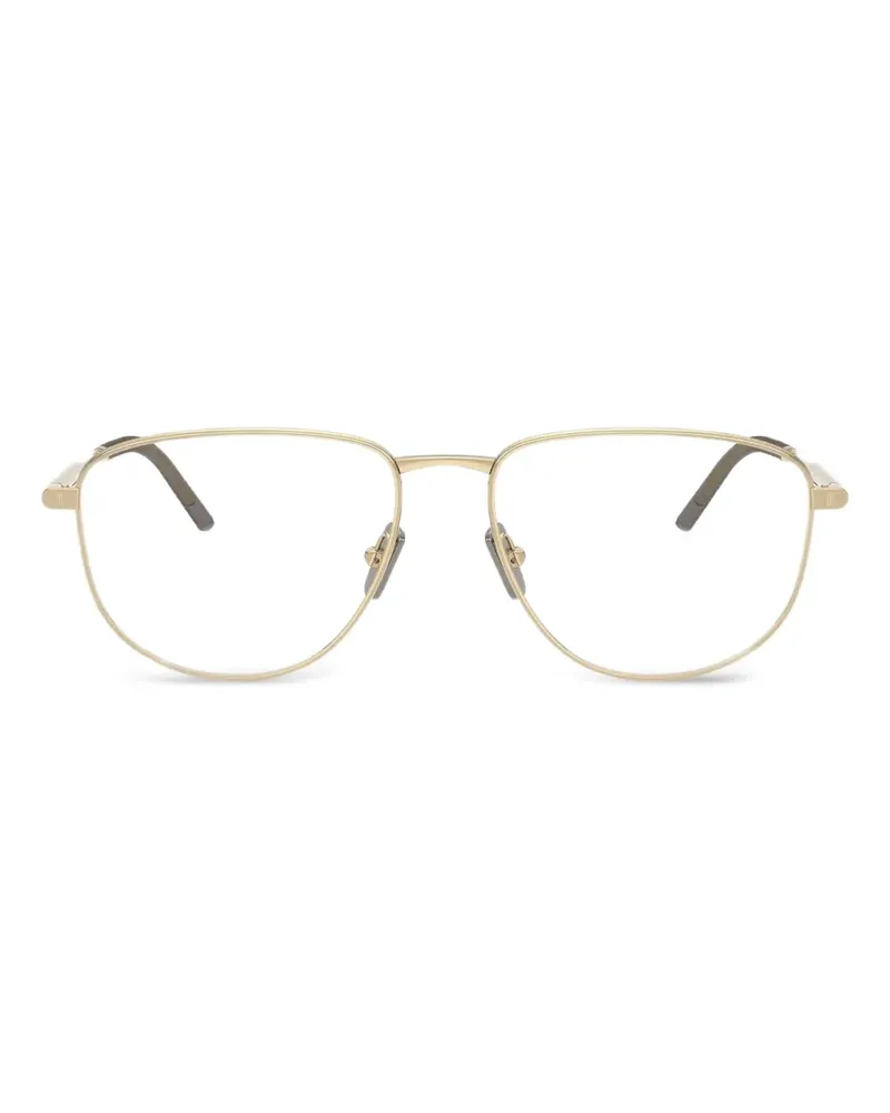 Moncler Brille mit geometrischem Gestell - Gold Gold