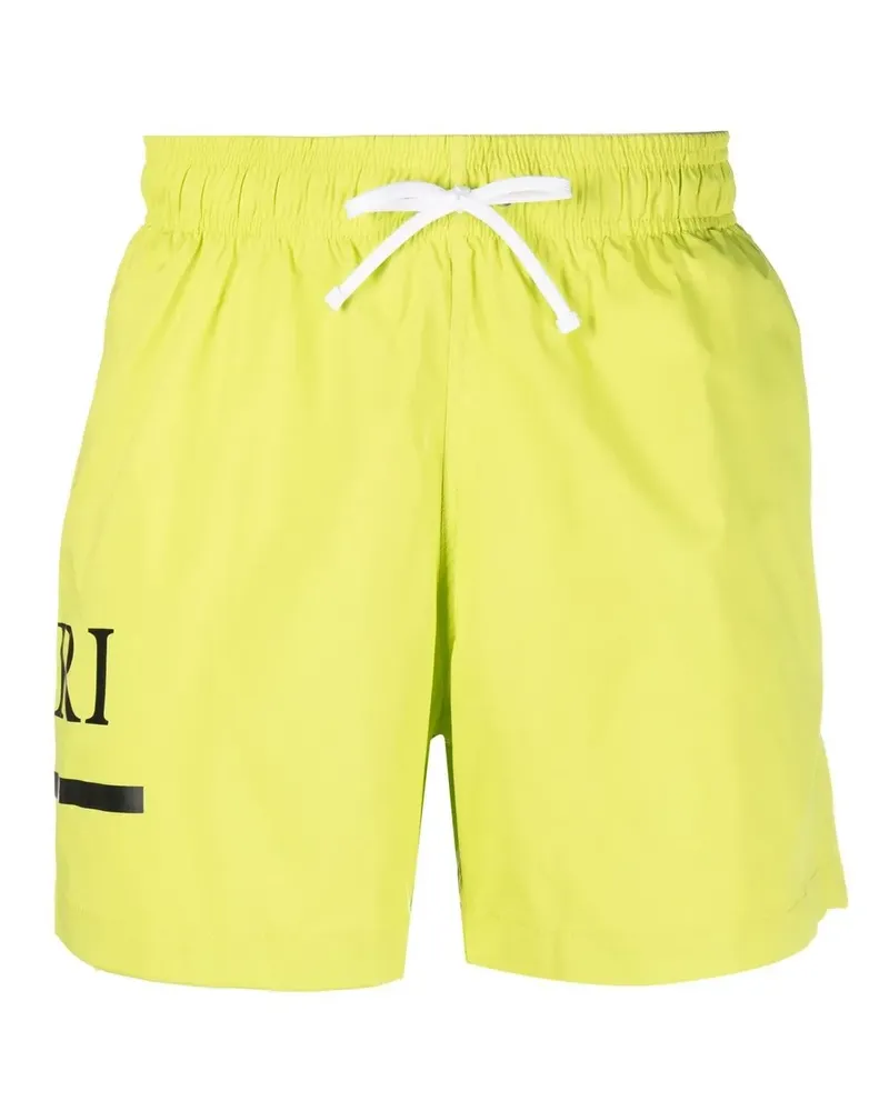 Amiri Badeshorts mit Logo-Print - Grün Grün
