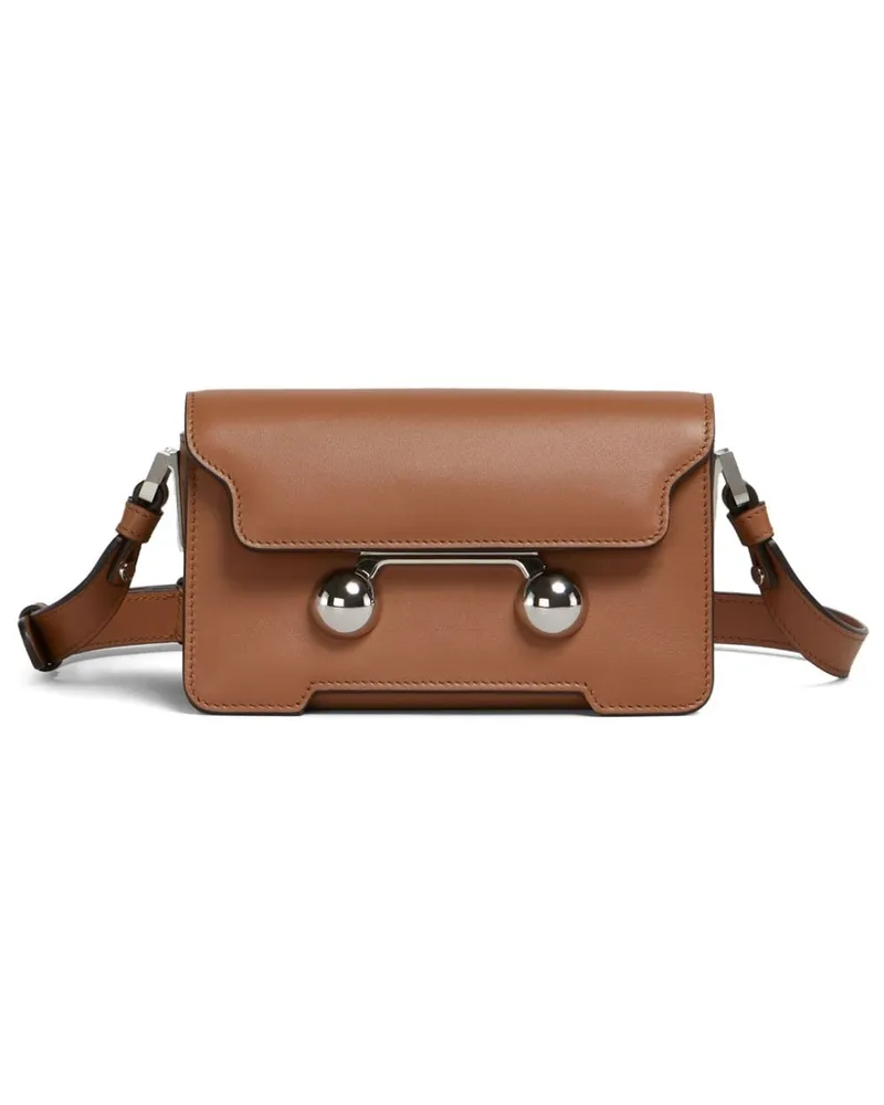 Marni Mini Trunkaroo Schultertasche - Braun Braun
