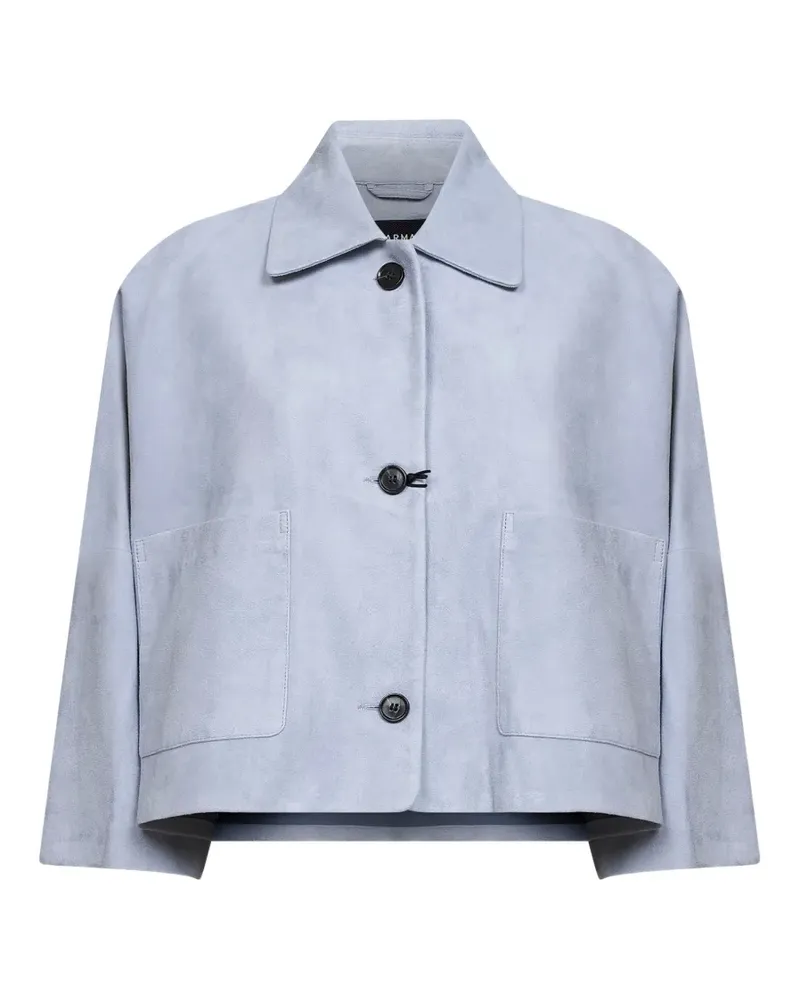 Arma Zhou leather jacket - Blau Blau