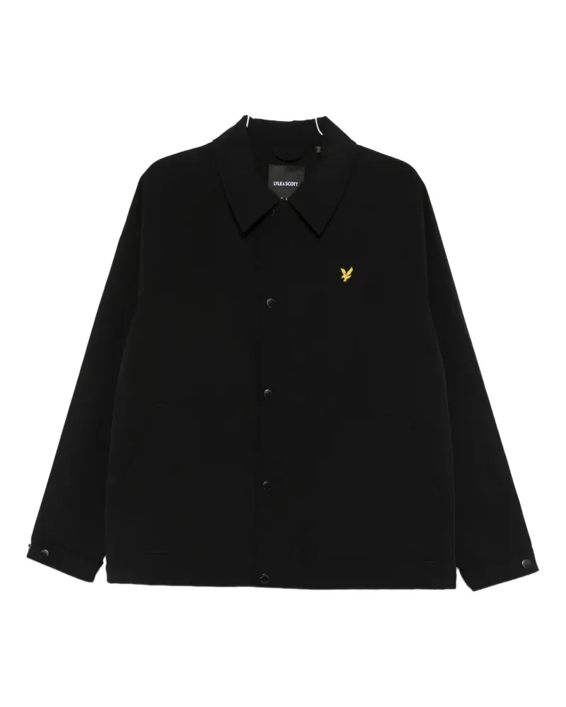 Lyle & Scott Hemdjacke mit geknöpften Taschen - Schwarz Schwarz
