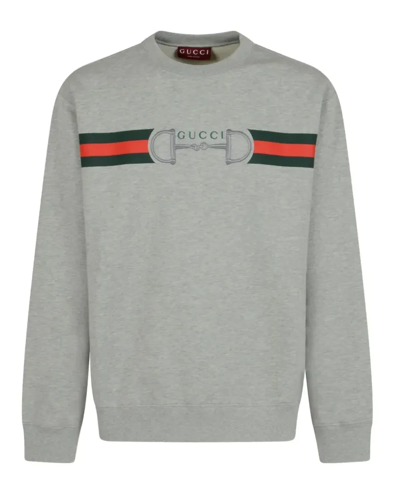 Gucci Gestreiftes Sweatshirt - Grau Grau