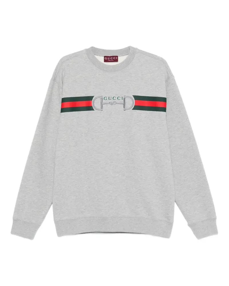 Gucci stripe logo sweatshirt - Grau Grau