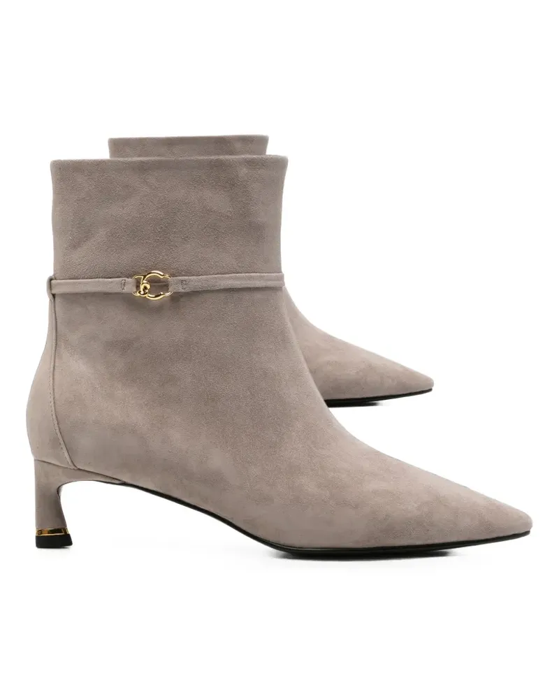 Coccinelle C-Look Stiefeletten mit spitzer Kappe - Nude Nude