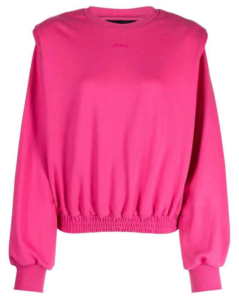 JUUN.J Pullover mit Logo-Stickerei - Rosa Rosa