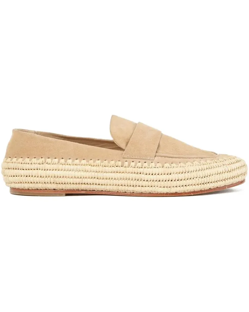Paloma Barceló Billie Loafer aus Wildleder - Nude Nude