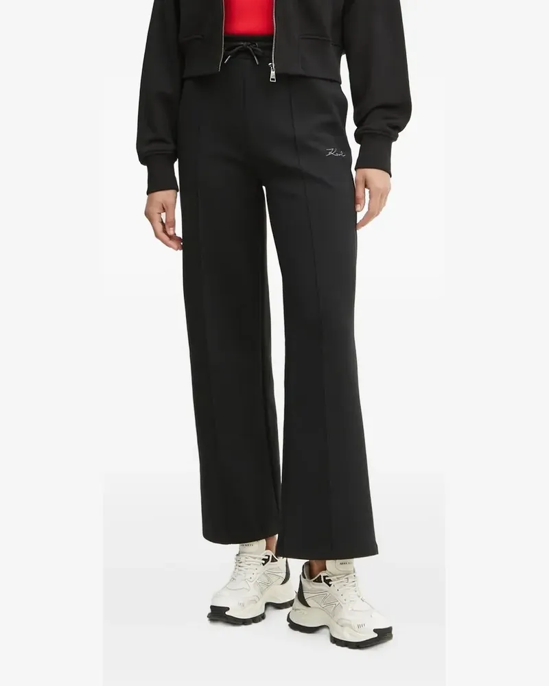 Karl Lagerfeld Hose mit Logo-Detail - Schwarz Schwarz