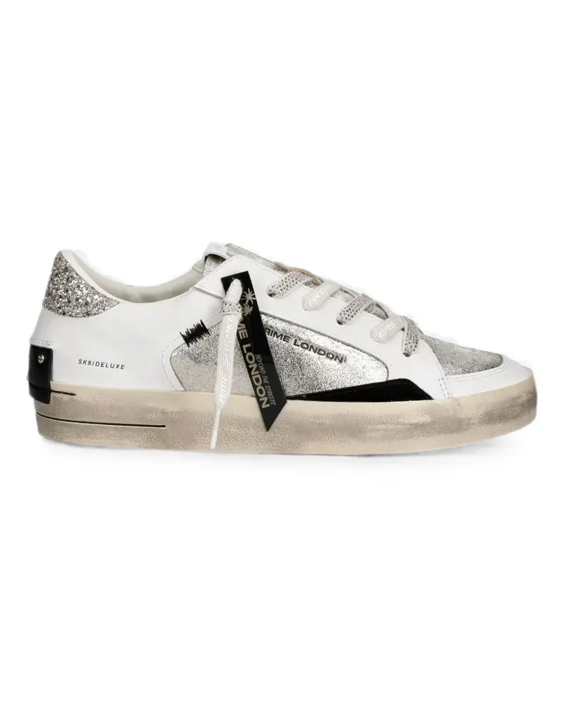 Crime SK8 Deluxe glitter-detail sneakers - Weiß Weiß