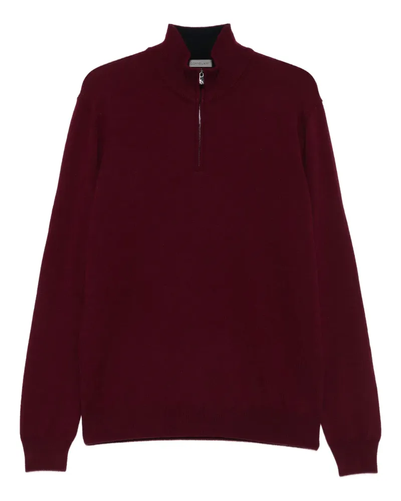 Corneliani Pullover mit Reißverschluss - Rot Rot