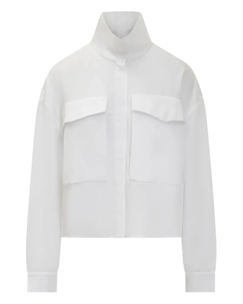 IRO Calidora Bluse mit Stehkragen - Weiß Weiß